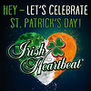 Auf dem Bild ist das Veranstaltungsfoto von Irish Heartbeat mit einem Herz in den Irishen Flaggenfarben zu sehen.